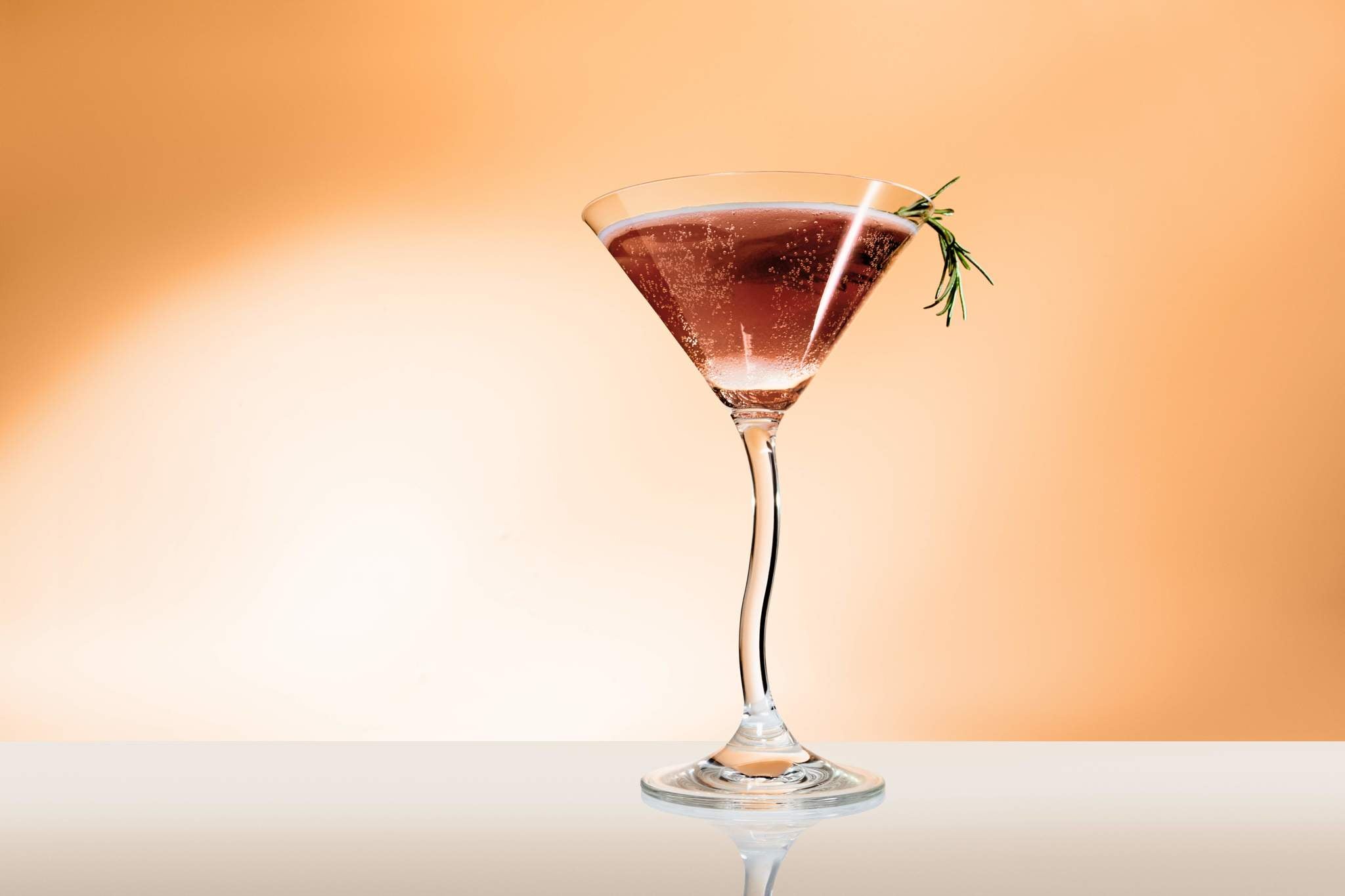Douze Apricot & Za'atar in tall martini glass