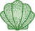 Douze green shell icon